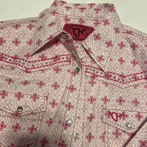 Girls CH long sleeve pink shirt